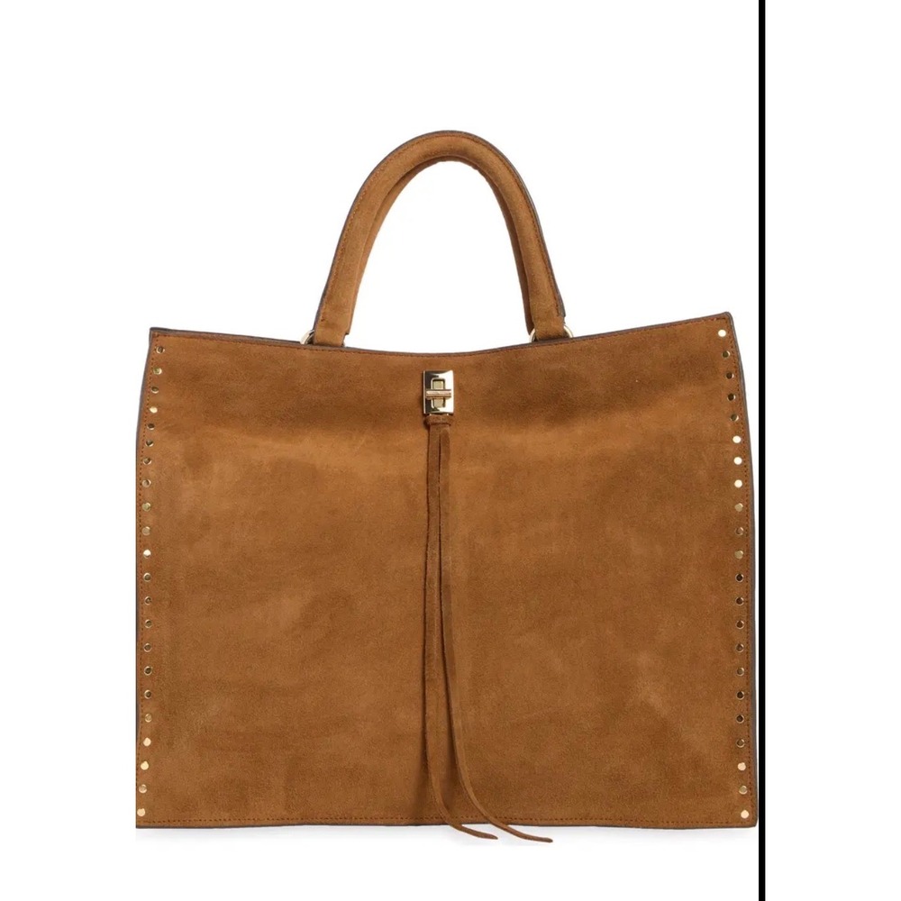 Rebecca Minkoff Darren Suede Studded Tote Bag MSRP:$378